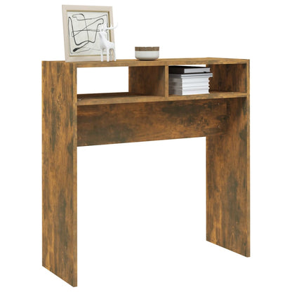Konsolentisch Räuchereiche 78x30x80 cm Holzwerkstoff - Pazzar.ch