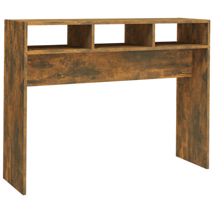 Konsolentisch Räuchereiche 105x30x80 cm Holzwerkstoff - Pazzar.ch