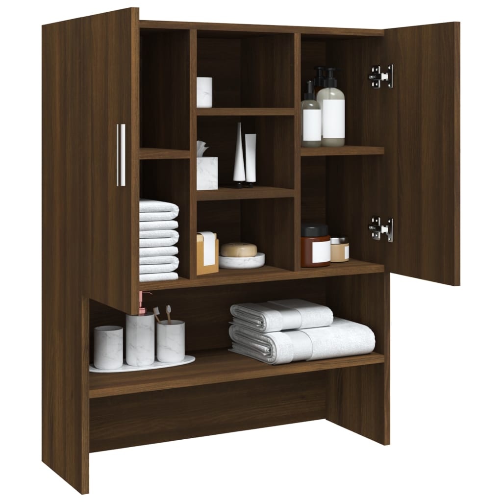 Waschmaschinenschrank Braun Eichen-Optik 70,5x25,5x90 cm - Pazzar.ch
