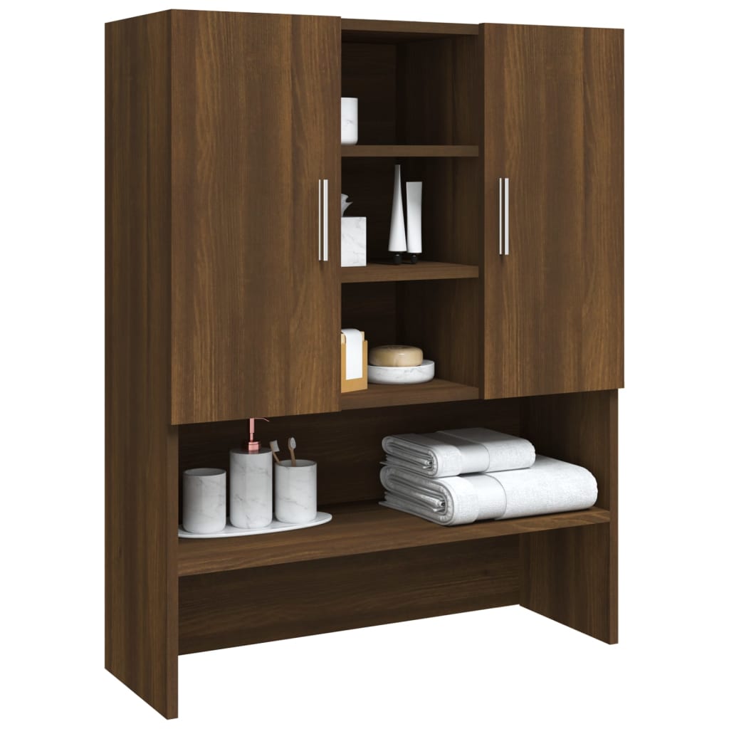 Waschmaschinenschrank Braun Eichen-Optik 70,5x25,5x90 cm - Pazzar.ch