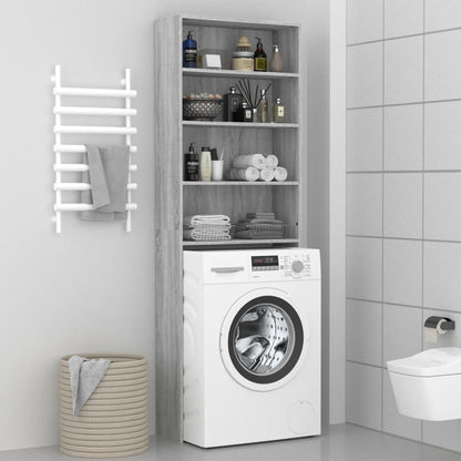 Waschmaschinenschrank Grau Sonoma 64x24x190 cm - Pazzar.ch