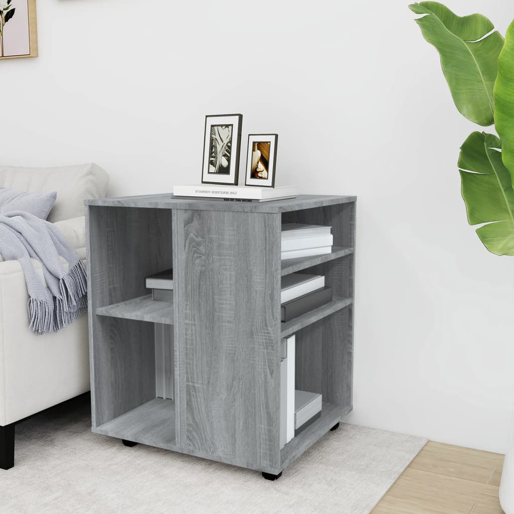 Rollschrank Grau Sonoma 60x53x72 cm Holzwerkstoff - Pazzar.ch