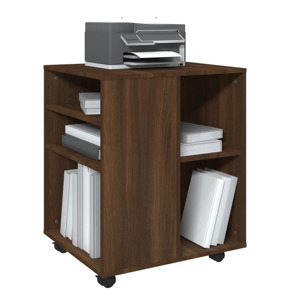 Rollschrank Braun Eichen-Optik 60x53x72 cm Holzwerkstoff - Pazzar.ch