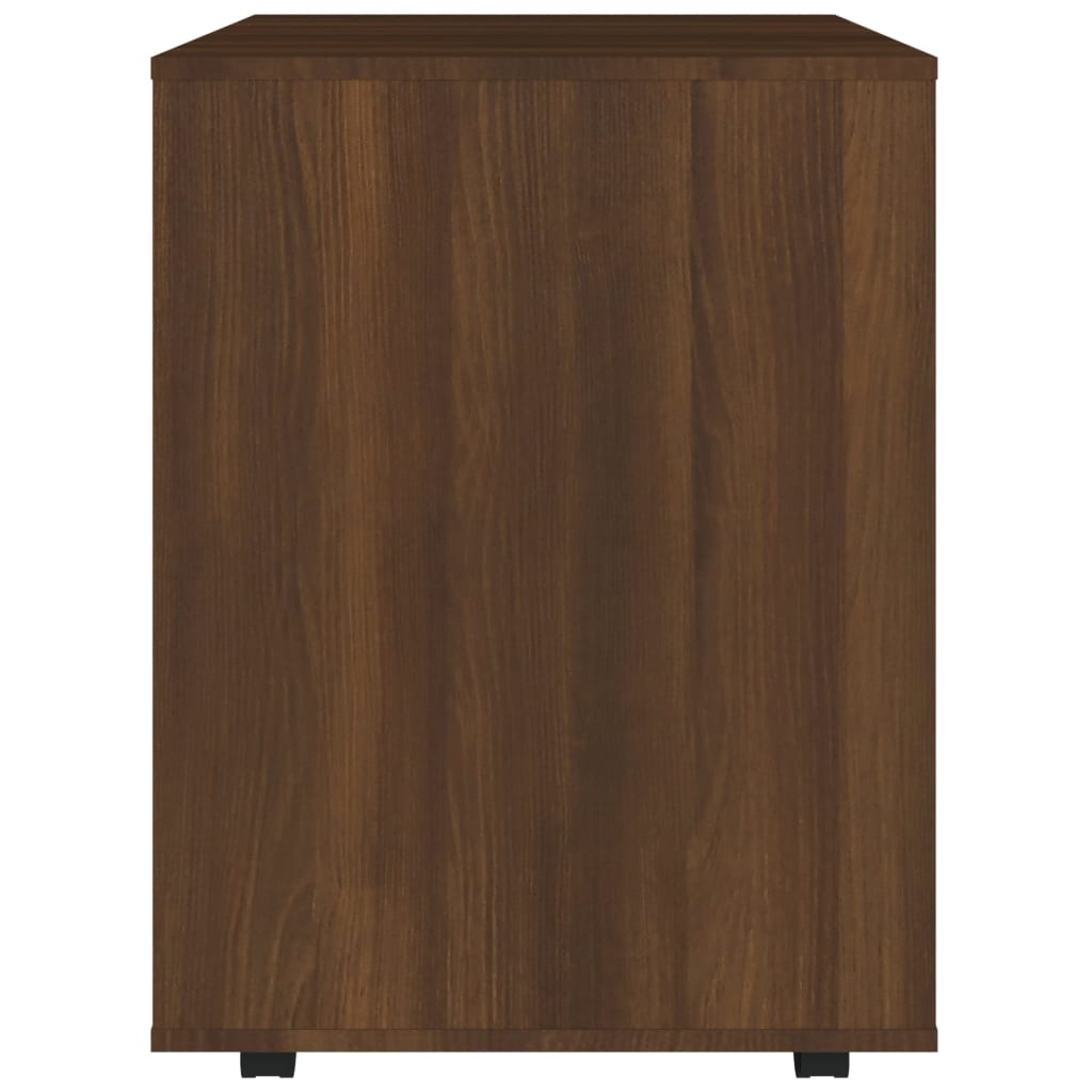 Rollschrank Braun Eichen-Optik 60x53x72 cm Holzwerkstoff - Pazzar.ch