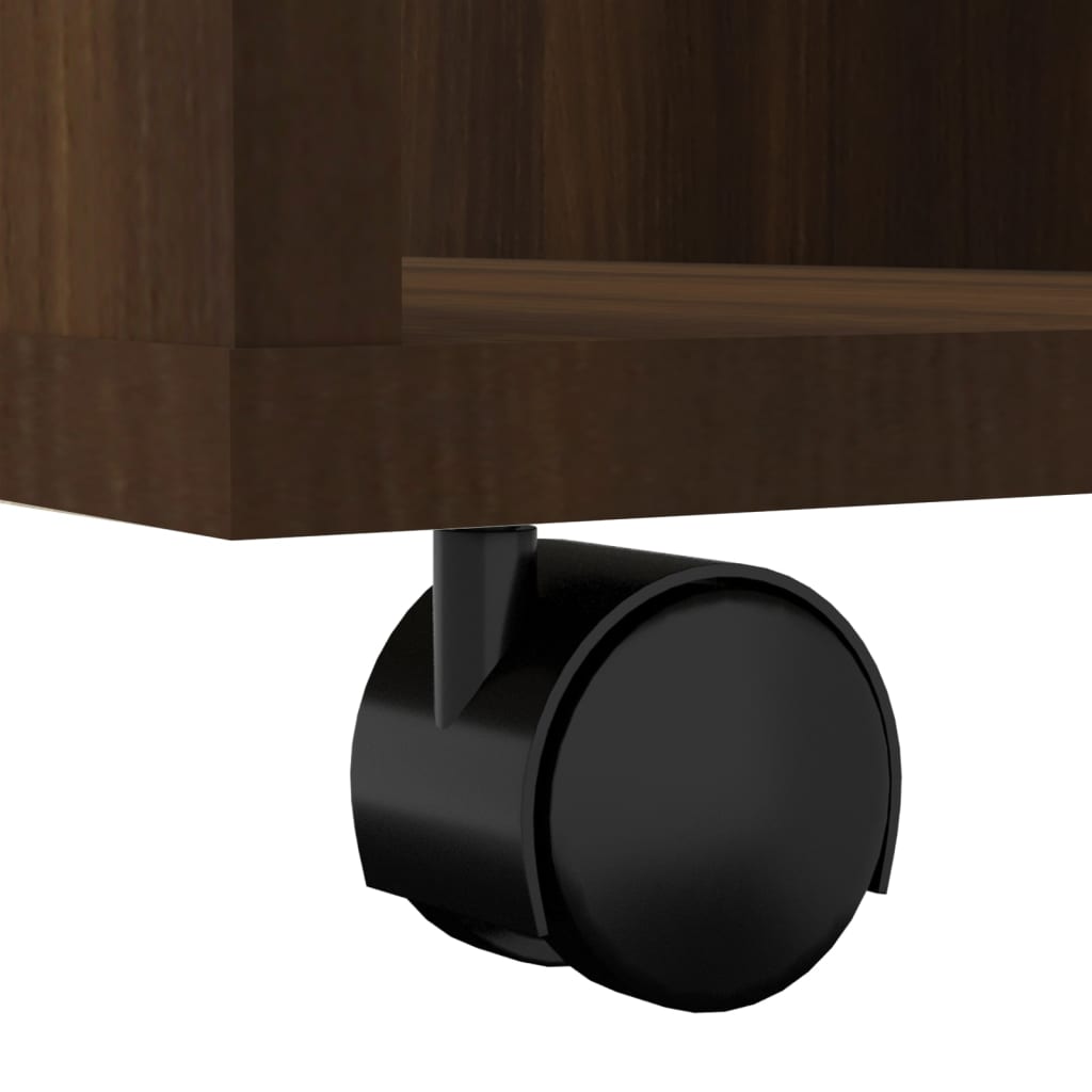 Rollschrank Braun Eichen-Optik 60x53x72 cm Holzwerkstoff - Pazzar.ch