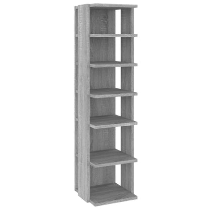 Schuhregale 2 Stk. Grau Sonoma 27,5x27x102 cm Holzwerkstoff - Pazzar.ch