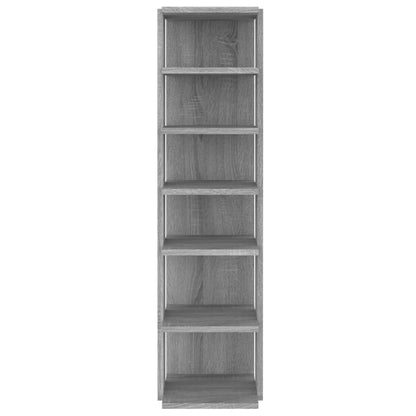 Schuhregale 2 Stk. Grau Sonoma 27,5x27x102 cm Holzwerkstoff - Pazzar.ch