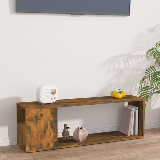 TV-Schrank Räuchereiche 100x24x32 cm Holzwerkstoff - Pazzar.ch