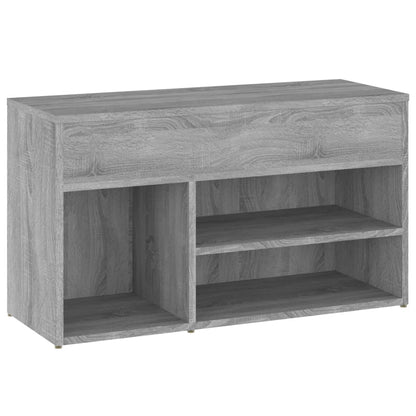 Schuhbank Grau Sonoma 80x30x45 cm Holzwerkstoff - Pazzar.ch