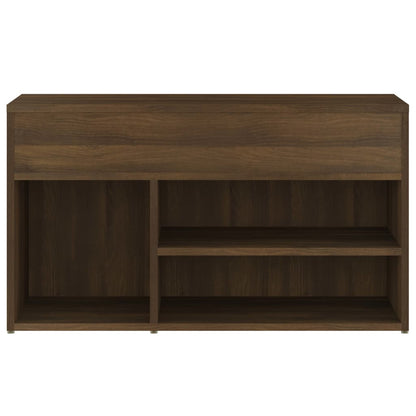 Schuhbank Braun Eichen-Optik 80x30x45 cm Holzwerkstoff - Pazzar.ch