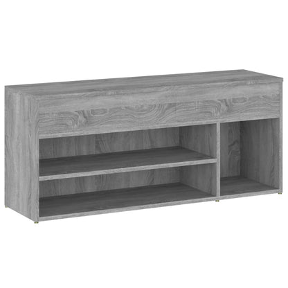 Schuhbank Grau Sonoma 105x30x45 cm Holzwerkstoff - Pazzar.ch