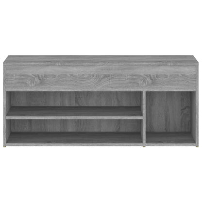 Schuhbank Grau Sonoma 105x30x45 cm Holzwerkstoff - Pazzar.ch