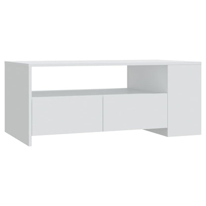 Couchtisch Weiß 102x55x42 cm Holzwerkstoff - Pazzar.ch