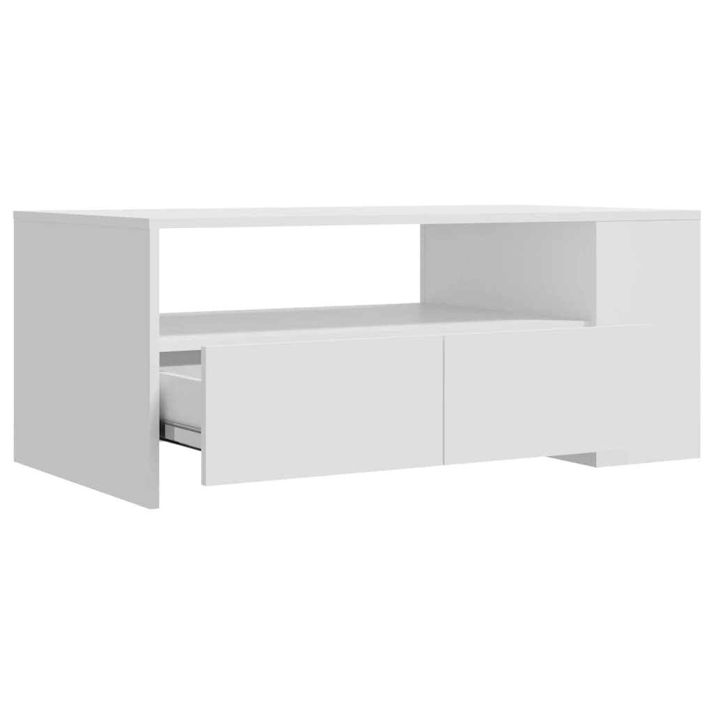 Couchtisch Weiß 102x55x42 cm Holzwerkstoff - Pazzar.ch