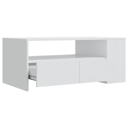 Couchtisch Weiß 102x55x42 cm Holzwerkstoff - Pazzar.ch