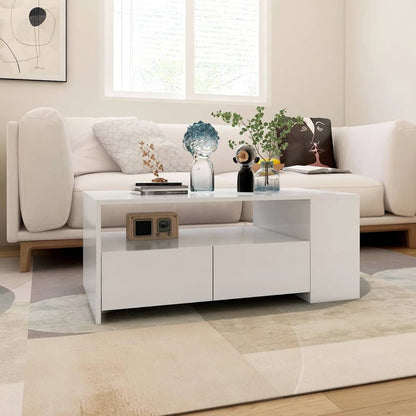 Couchtisch Weiß 102x55x42 cm Holzwerkstoff - Pazzar.ch