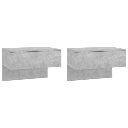 Wand-Nachttische 2 Stk. Betongrau - Pazzar.ch