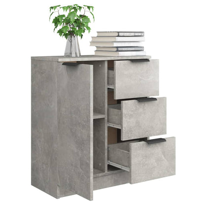Sideboard Betongrau 60x30x70 cm Holzwerkstoff - Pazzar.ch