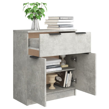 Sideboard Betongrau 60x30x70 cm Holzwerkstoff - Pazzar.ch