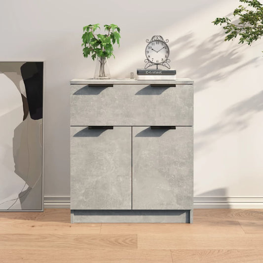 Sideboard Betongrau 60x30x70 cm Holzwerkstoff - Pazzar.ch