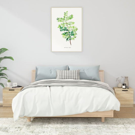Nachttische 2 Stk. Sonoma-Eiche 40x39x40 cm - Pazzar.ch