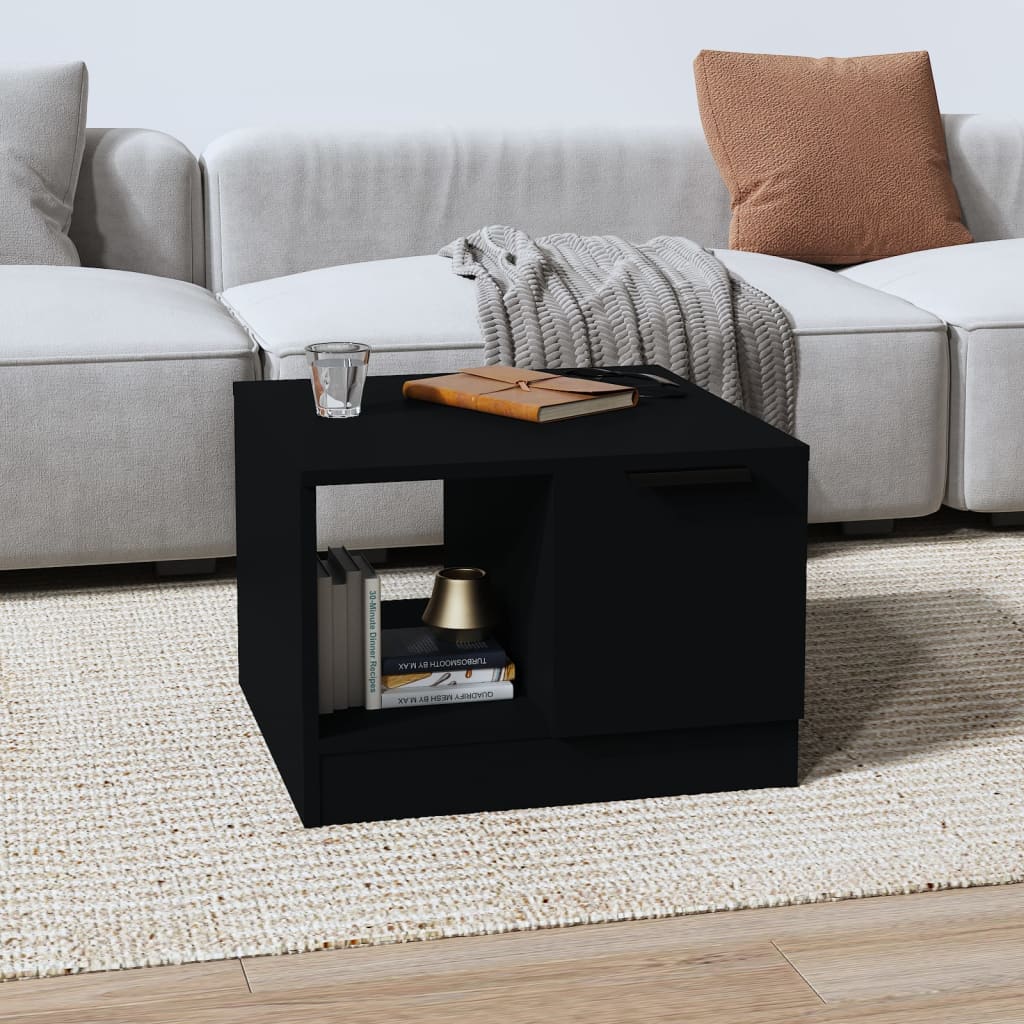 Couchtisch Schwarz 50x50x36 cm Holzwerkstoff - Pazzar.ch