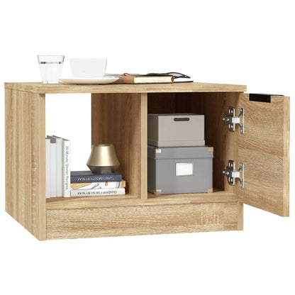 Couchtisch Sonoma-Eiche 50x50x36 cm Holzwerkstoff - Pazzar.ch