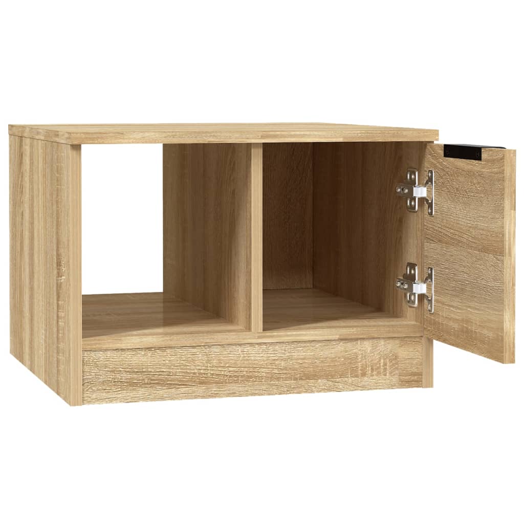 Couchtisch Sonoma-Eiche 50x50x36 cm Holzwerkstoff - Pazzar.ch