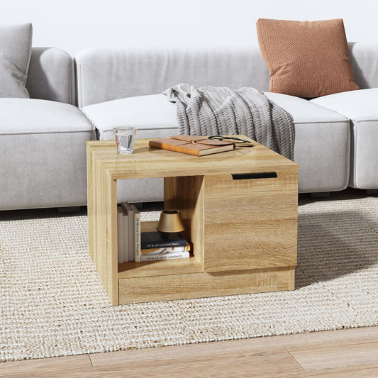 Couchtisch Sonoma-Eiche 50x50x36 cm Holzwerkstoff - Pazzar.ch