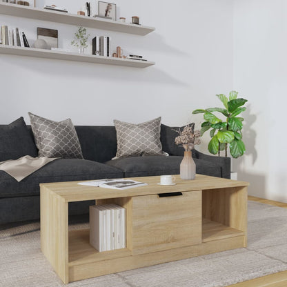 Couchtisch Sonoma-Eiche 102x50x36 cm Holzwerkstoff - Pazzar.ch