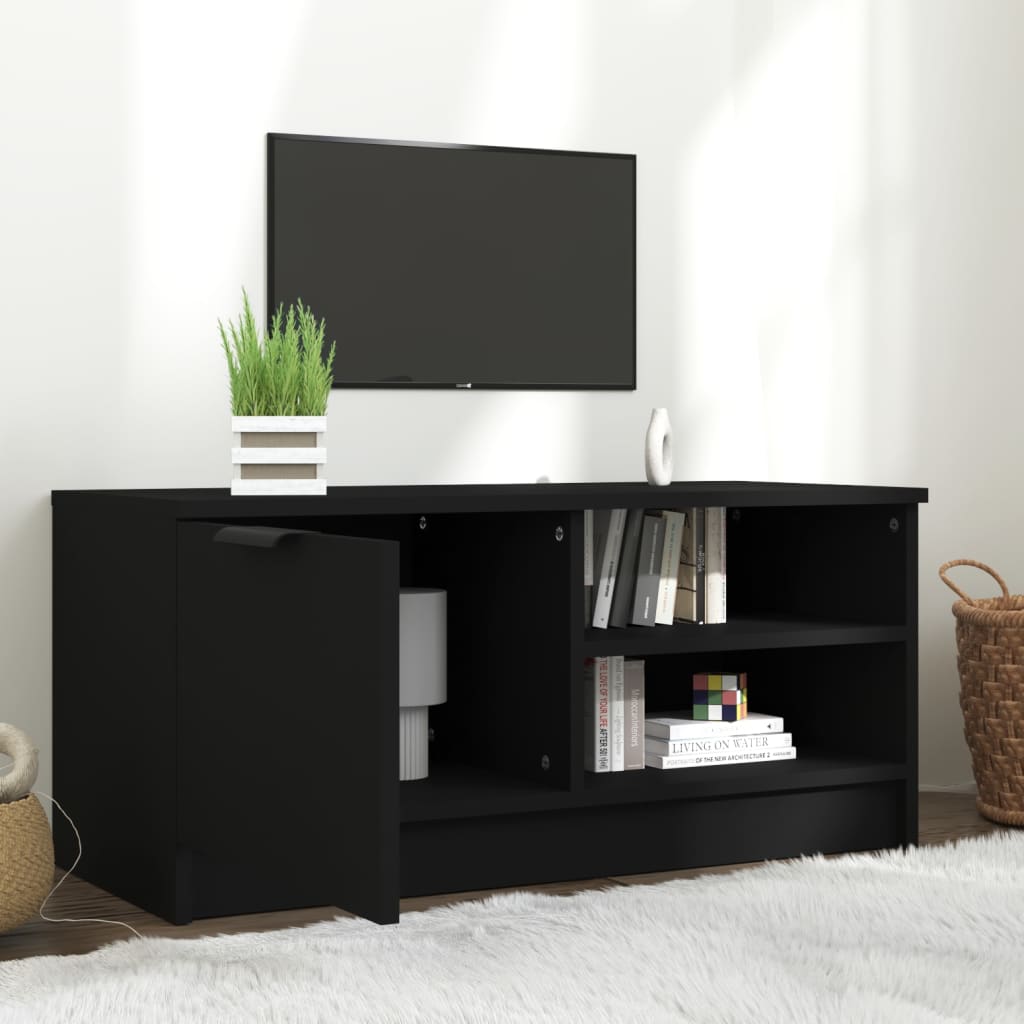 TV-Schrank Schwarz 80x35x36,5 cm Holzwerkstoff - Pazzar.ch
