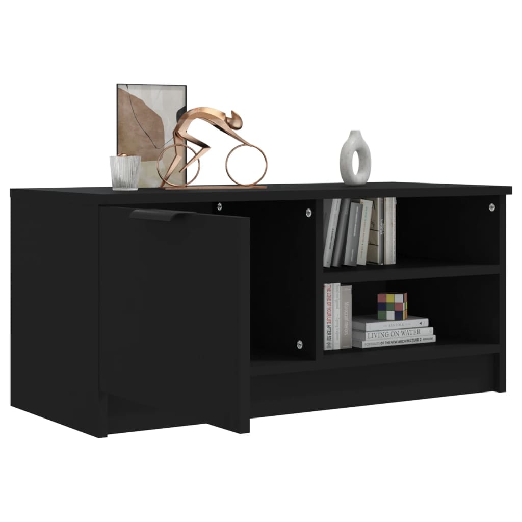 TV-Schrank Schwarz 80x35x36,5 cm Holzwerkstoff - Pazzar.ch