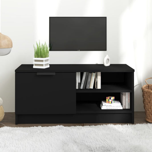 TV-Schrank Schwarz 80x35x36,5 cm Holzwerkstoff - Pazzar.ch
