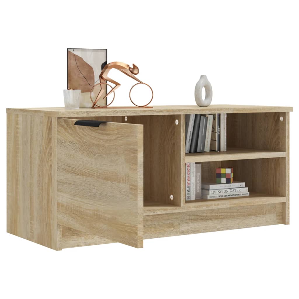 TV-Schrank Sonoma-Eiche 80x35x36,5 cm Holzwerkstoff - Pazzar.ch