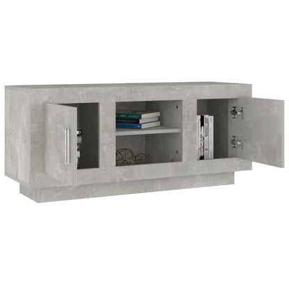 TV-Schrank Betongrau 102x35x45 cm Holzwerkstoff - Pazzar.ch