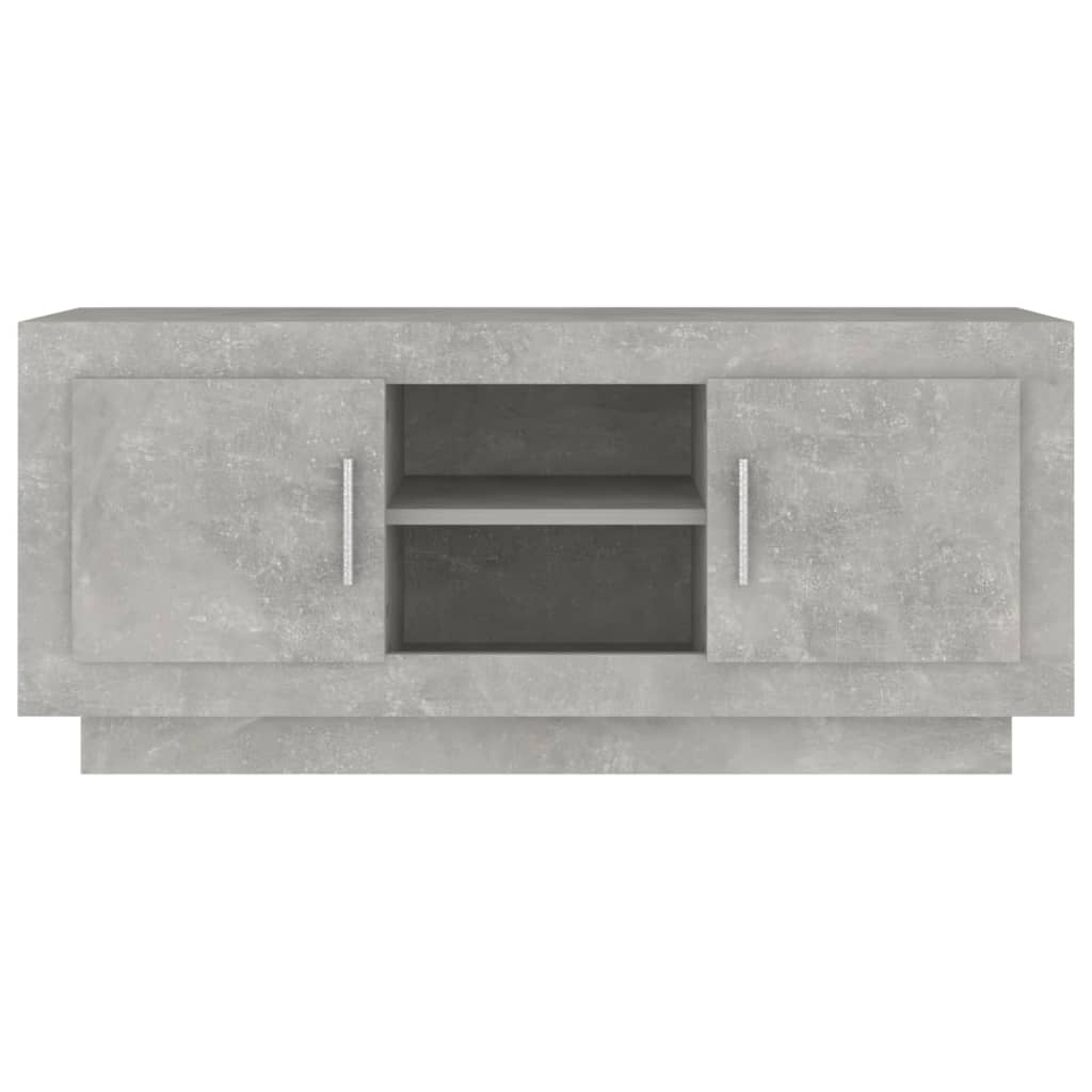 TV-Schrank Betongrau 102x35x45 cm Holzwerkstoff - Pazzar.ch