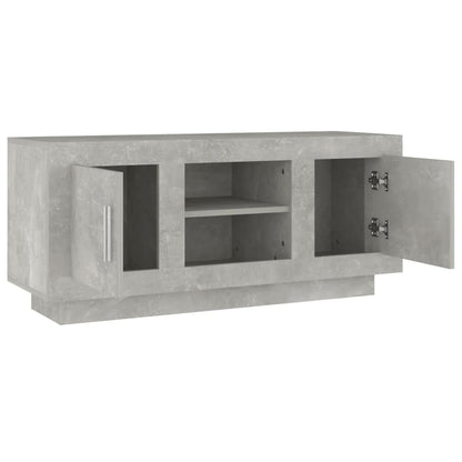 TV-Schrank Betongrau 102x35x45 cm Holzwerkstoff - Pazzar.ch