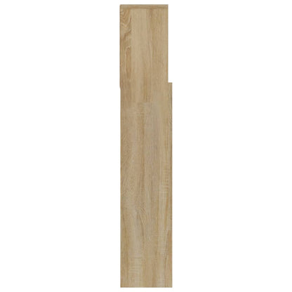 Bett-Kopfteil mit Ablagen Sonoma-Eiche 180x19x103,5 cm - Pazzar.ch