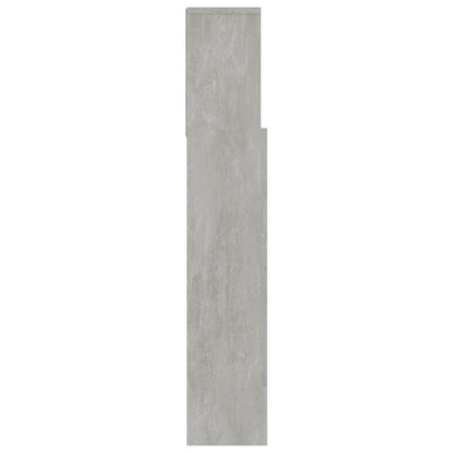 Bett-Kopfteil mit Ablagen Betongrau 180x19x103,5 cm - Pazzar.ch
