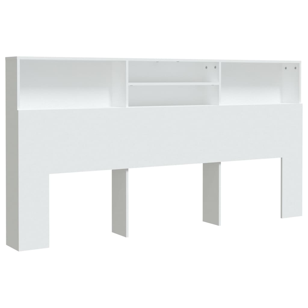 Kopfteil mit Ablagen Weiß 200x19x103,5 cm - Pazzar.ch