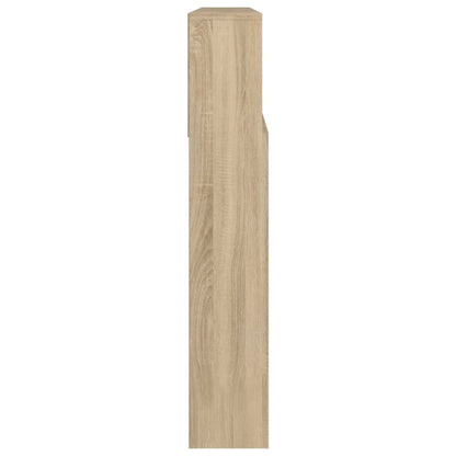 Kopfteil mit Ablagen Sonoma-Eiche 220x19x103,5 cm - Pazzar.ch