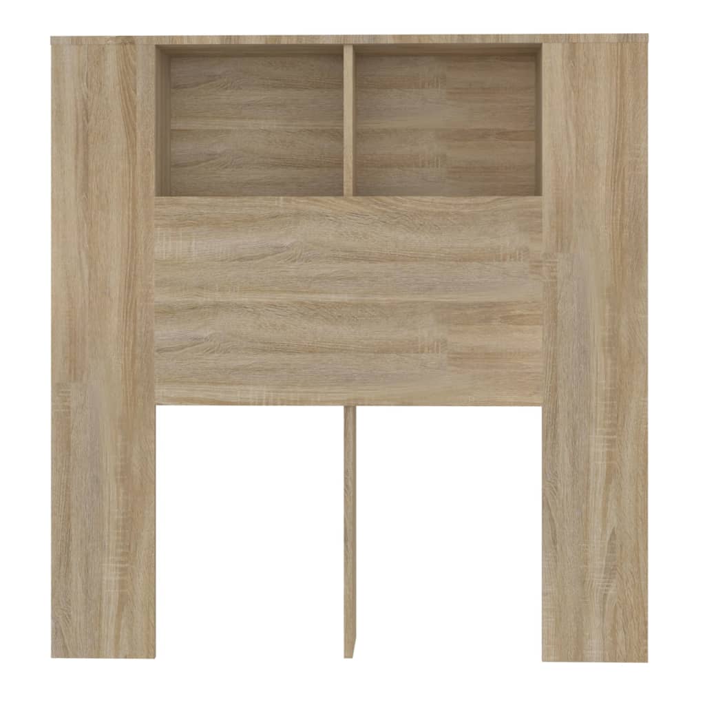 Kopfteil mit Ablagen Sonoma-Eiche 100x18,5x102,5 cm
