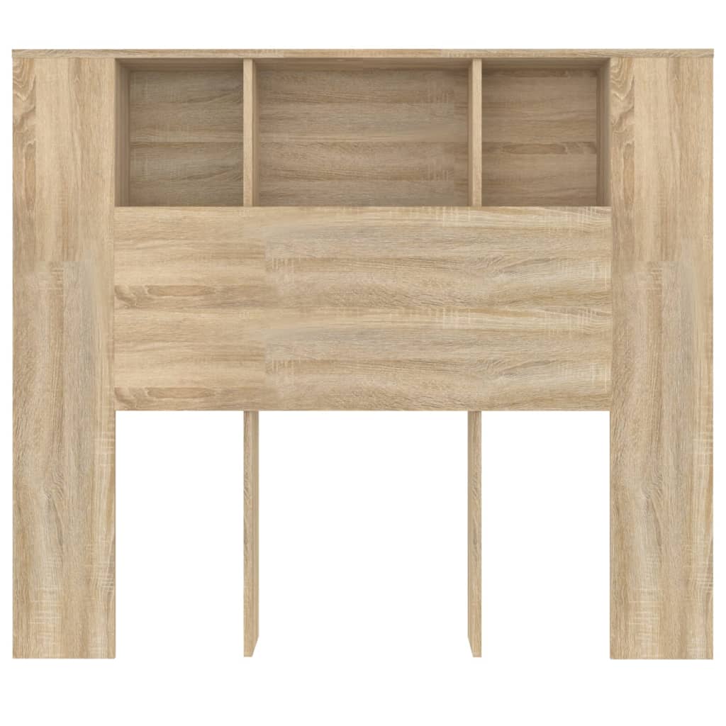 Kopfteil mit Ablagen Sonoma-Eiche 120x18,5x102,5 cm - Pazzar.ch