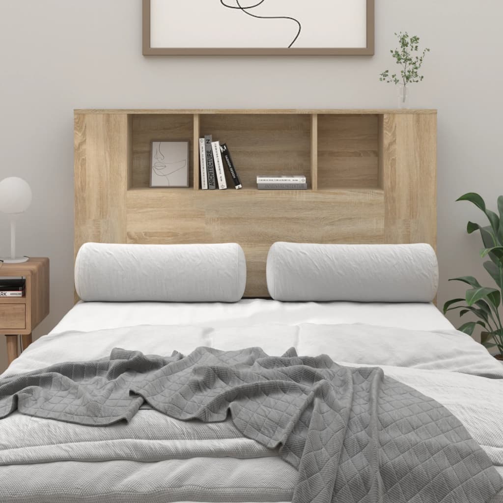 Kopfteil mit Ablagen Sonoma-Eiche 120x18,5x102,5 cm - Pazzar.ch