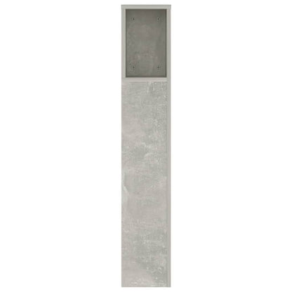 Kopfteil mit Ablagen Betongrau 140x18,5x104,5 cm - Pazzar.ch