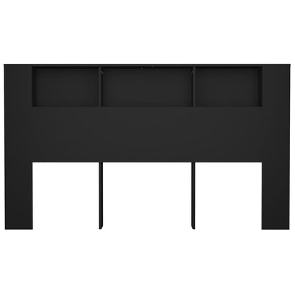 Kopfteil mit Ablagen Schwarz 180x18,5x104,5 cm - Pazzar.ch