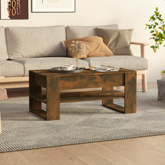Couchtisch Räuchereiche 102x55x45 cm Holzwerkstoff - Pazzar.ch