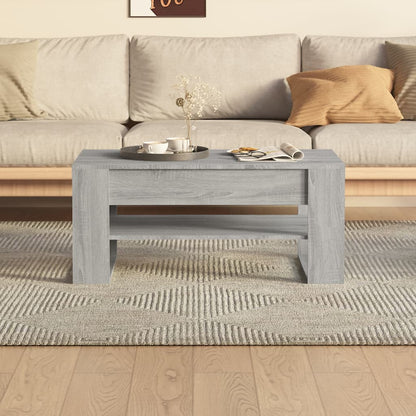 Couchtisch Grau Sonoma 102x55x45 cm Holzwerkstoff - Pazzar.ch