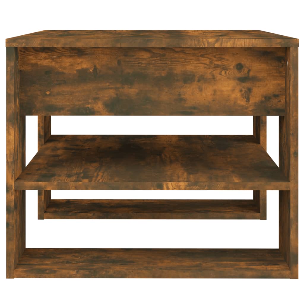 Couchtisch Räuchereiche 55,5x55x45 cm Holzwerkstoff - Pazzar.ch
