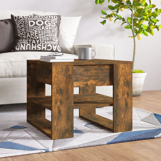 Couchtisch Räuchereiche 55,5x55x45 cm Holzwerkstoff - Pazzar.ch